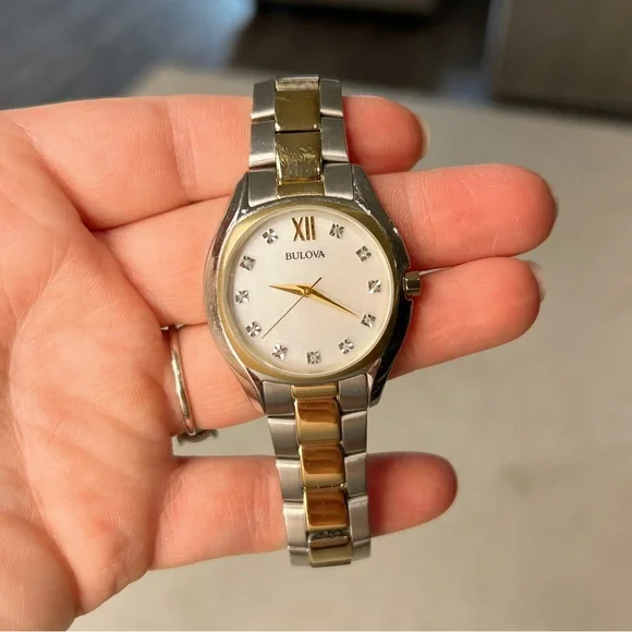 Small womens Bulova two toned watch Bulova Women main image 3